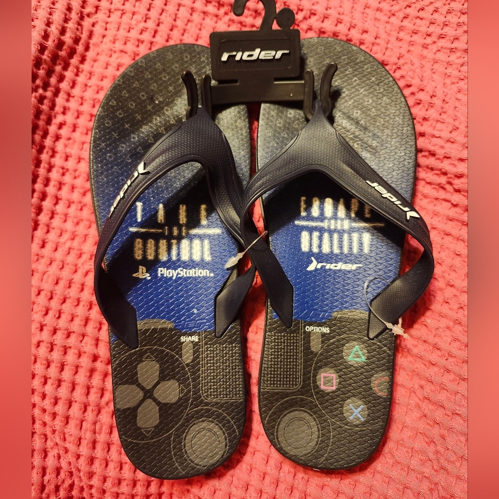 Rider PlayStation Flip Flops Take The Control Escape The Reality